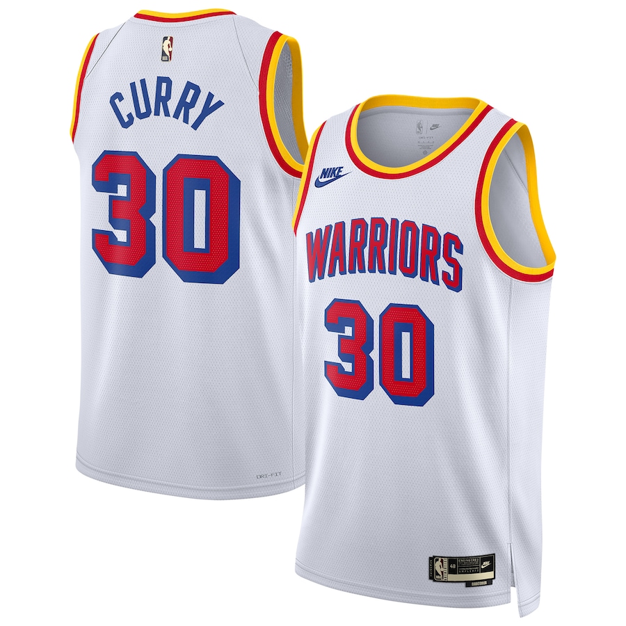 Men Golden State Warriors #30 Stephen Curry Nike White 2024-25 Swingman NBA Jersey->golden state warriors->NBA Jersey